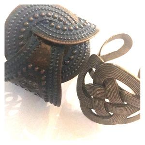 2 boho style bangle bracelets